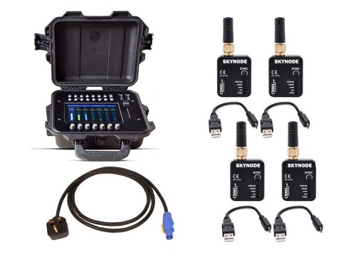 Cinelex Gaffers Control GC28 Wireless DMX Starter Pack with 4 SKYNODE²