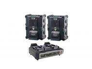 IDX 2 x IPL-98 Battery and VL-2000S Simultaneous Charger Kit