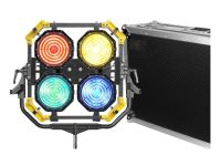 Lightstar LUXED-P4 Full Colour LED Spotlight/Spacelight (640W) w/ Lumen Radio - In Flight Case