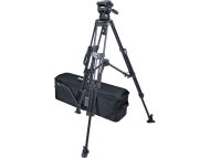 Miller CX14 Sprinter II 2 Stage Alloy Tripod (w/Mid-Level Spreader, Pan Handle, Rubber Feet and Softcase)